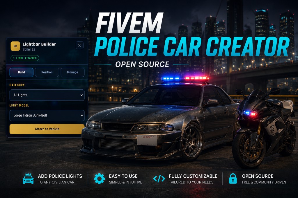 Police Vehicle Maker script preview