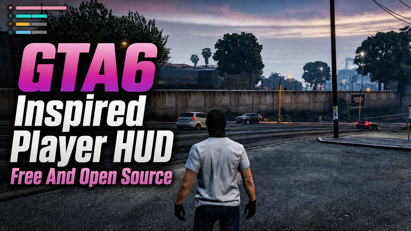GTA 6 inspired FiveM player HUD script